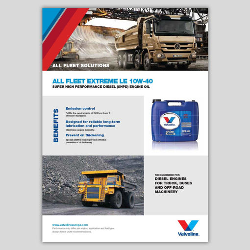 Picture of All Fleet Extreme LE 10W-40  (Leaflet)