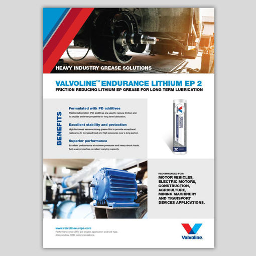 Picture of Endurance Lithium EP2 Grease Sell Sheet