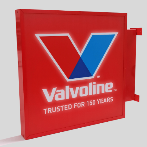 Valvoline double-side lightbox 70x70